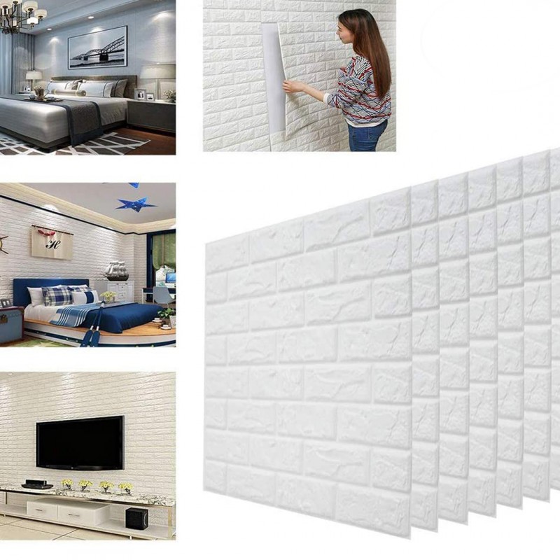 Foam Brick Wallpaper Stickers DesireStore.pk